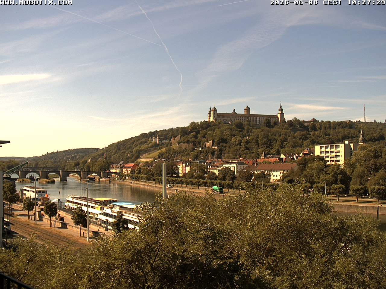Archiv Foto Webcam Würzburg - Festung Marienberg