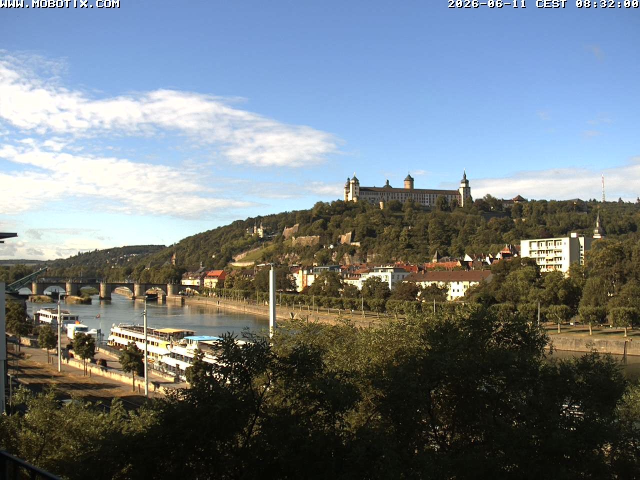 Archiv Foto Webcam Würzburg - Festung Marienberg