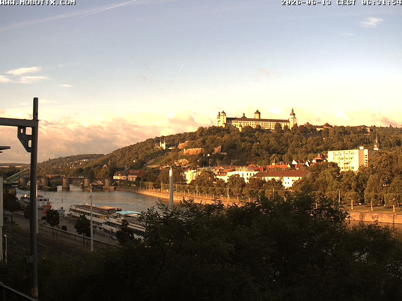 Archived image Webcam Fortress Würzburg, Bavaria