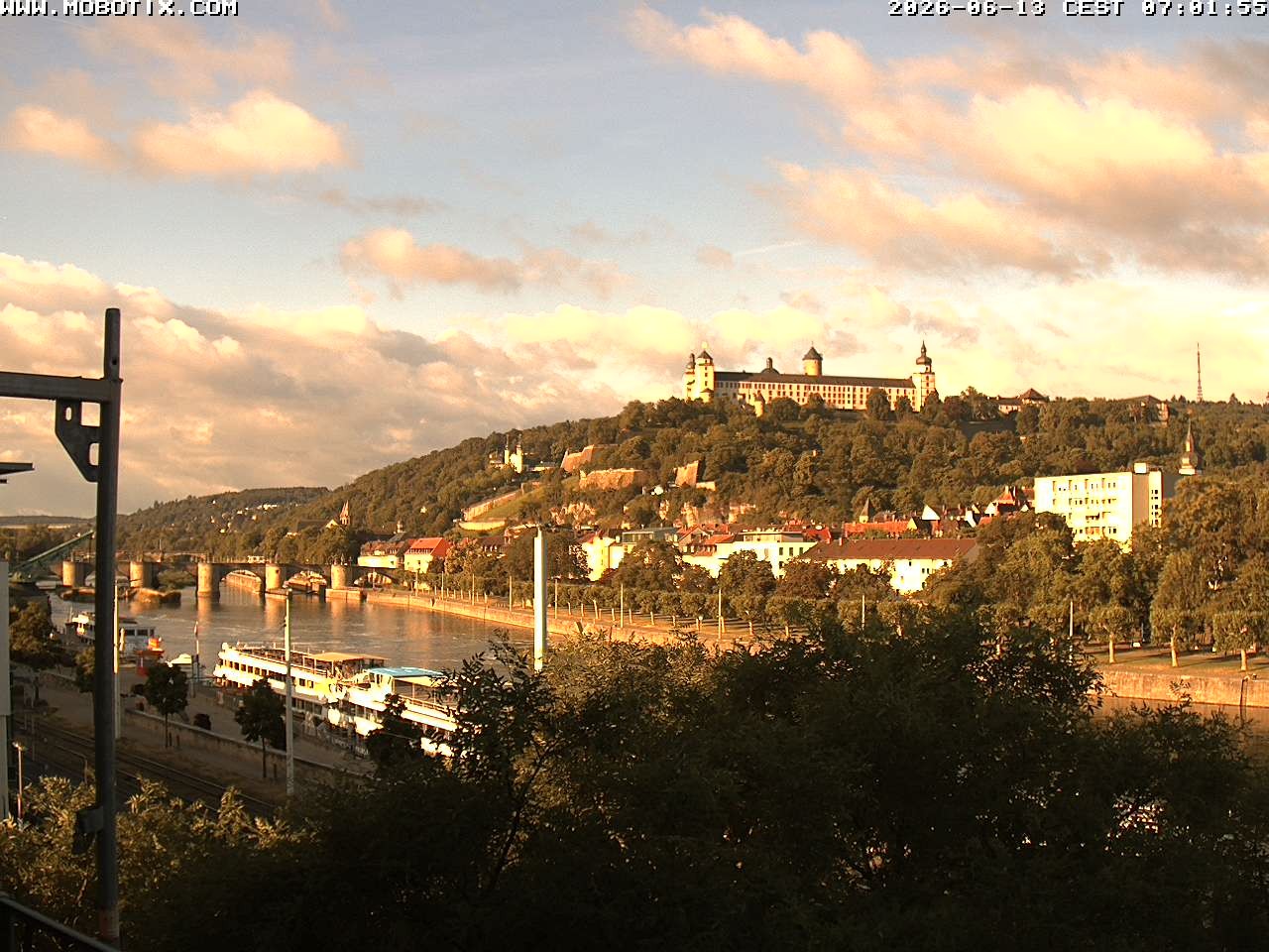 Archived image Webcam Fortress Würzburg, Bavaria