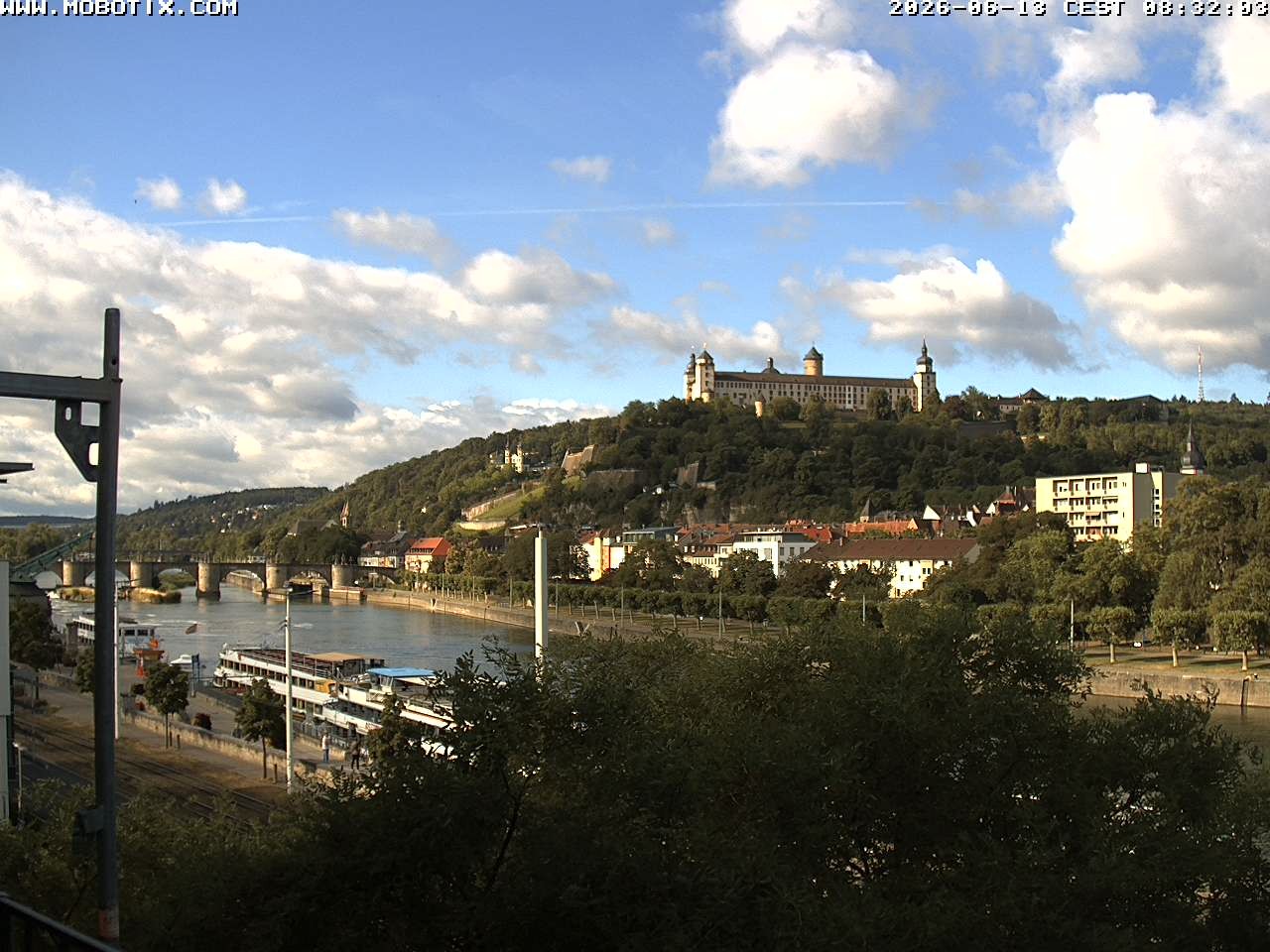 Archived image Webcam Fortress Würzburg, Bavaria