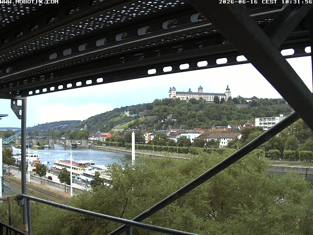 Archived image Webcam Fortress Würzburg, Bavaria