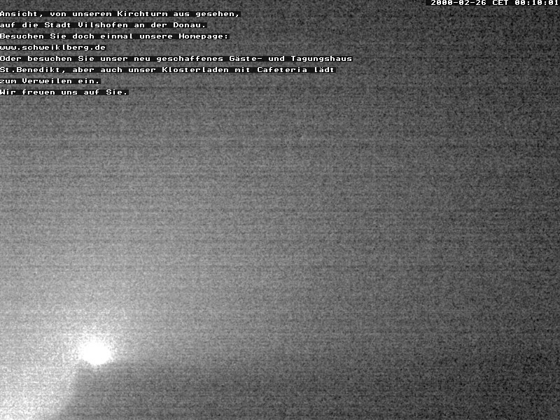 Archived image Webcam Monastery Schweiklberg