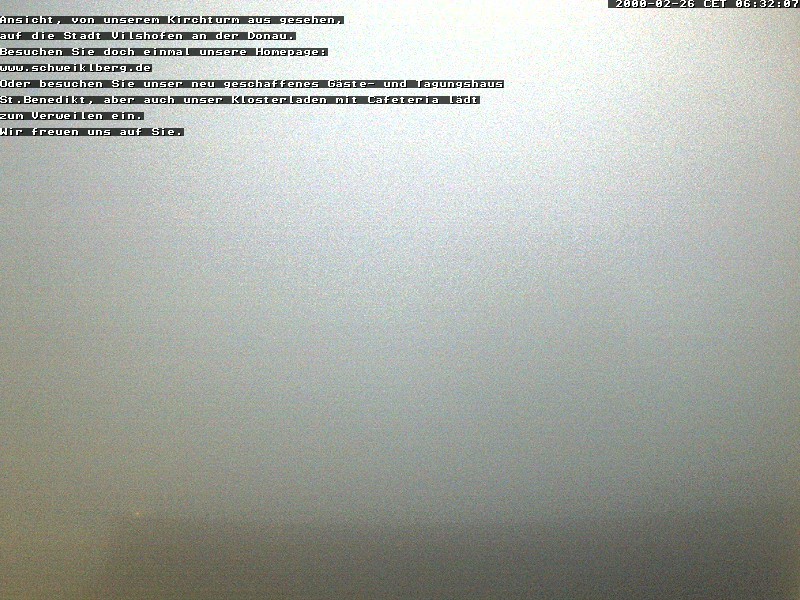 Archived image Webcam Monastery Schweiklberg