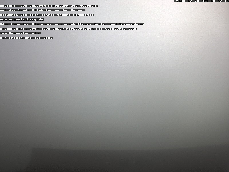 Archived image Webcam Monastery Schweiklberg