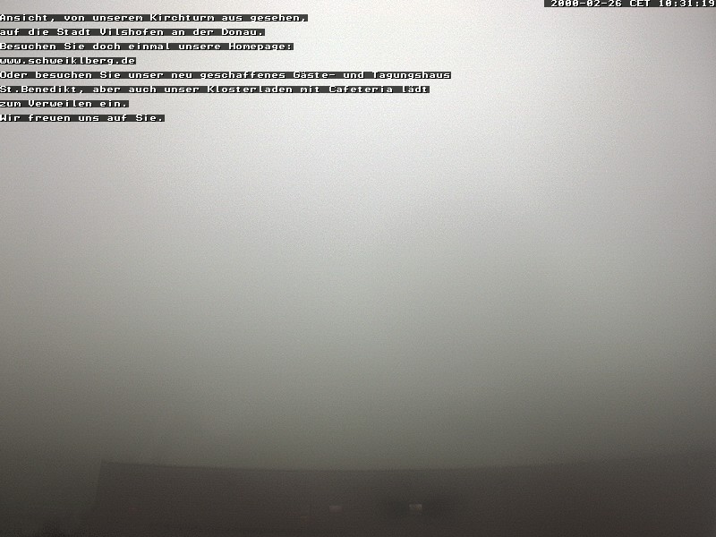 Archived image Webcam Monastery Schweiklberg