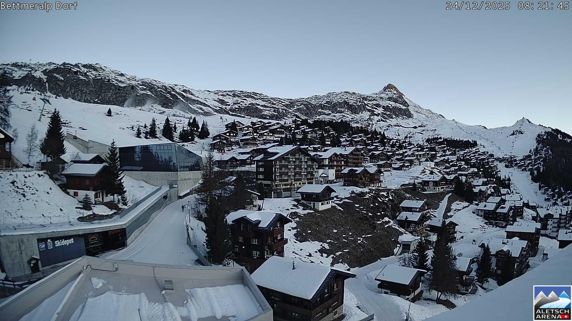 Archiv Foto Webcam Bettmeralp, Schweiz