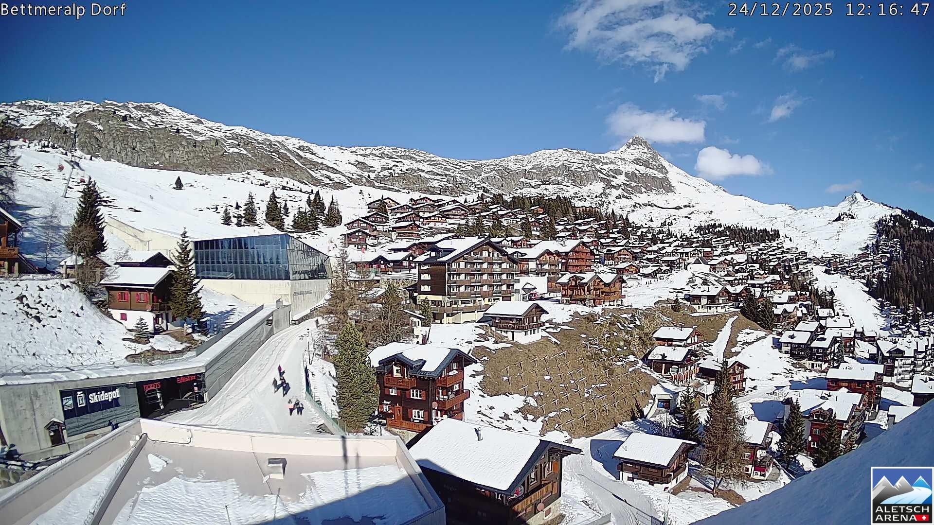 Archiv Foto Webcam Bettmeralp, Schweiz