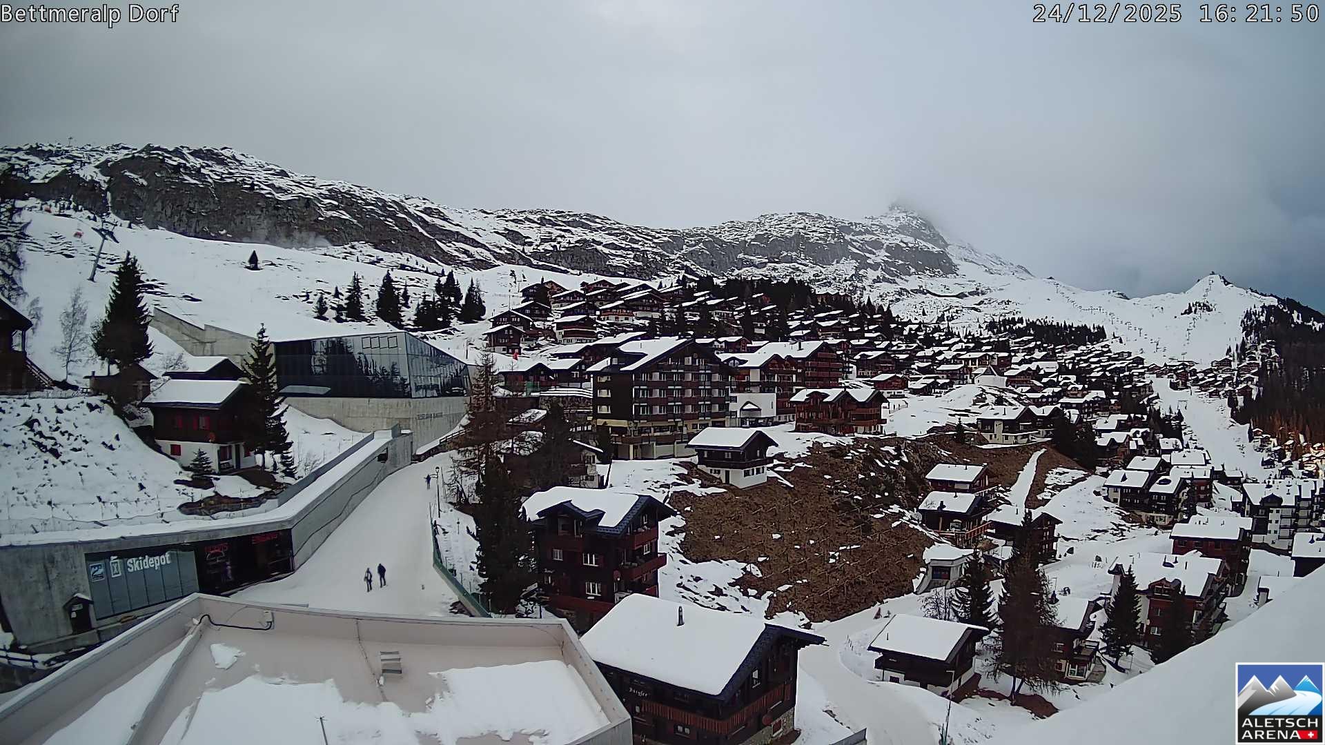 Archiv Foto Webcam Bettmeralp, Schweiz