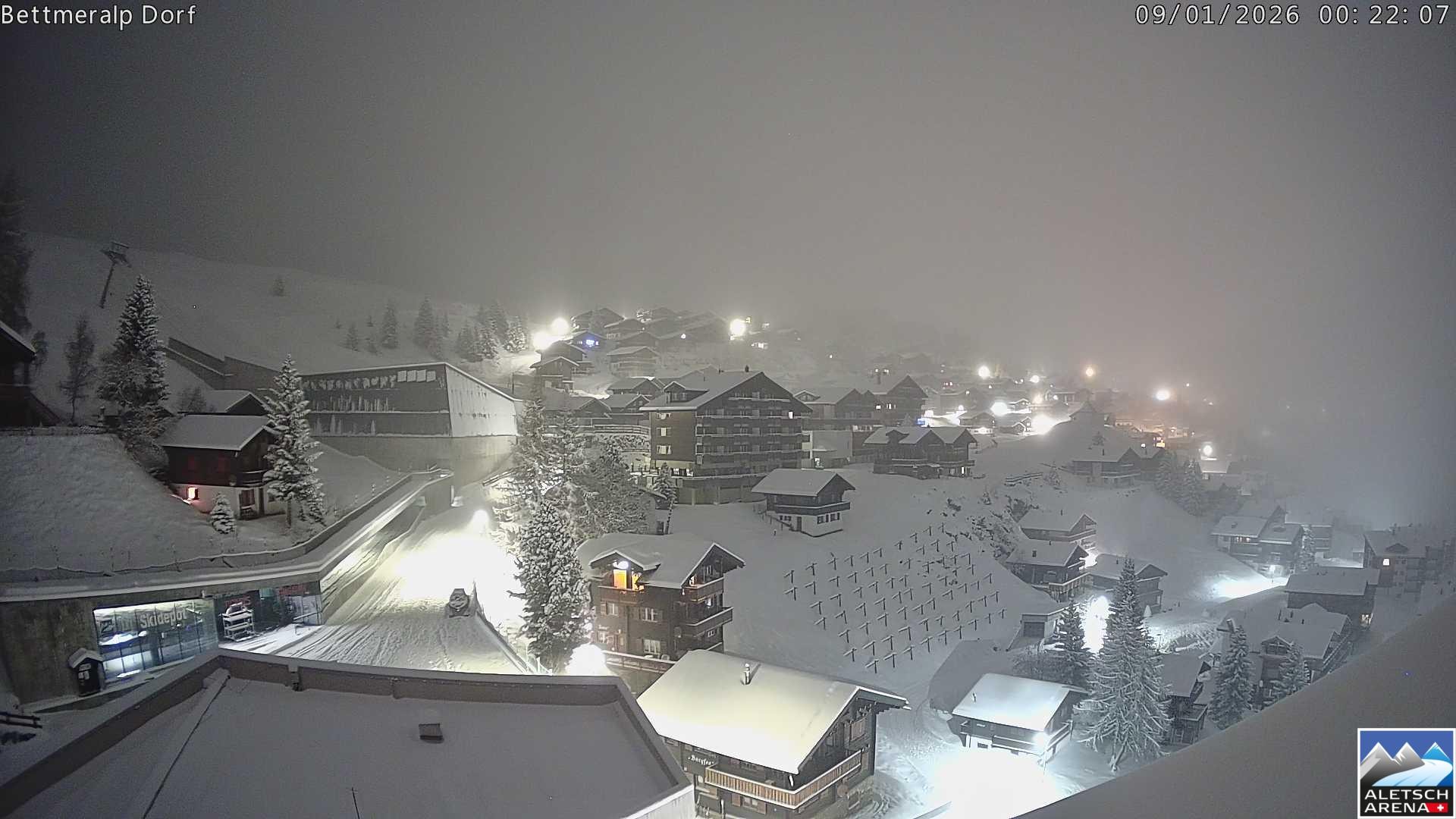Archiv Foto Webcam Bettmeralp, Schweiz