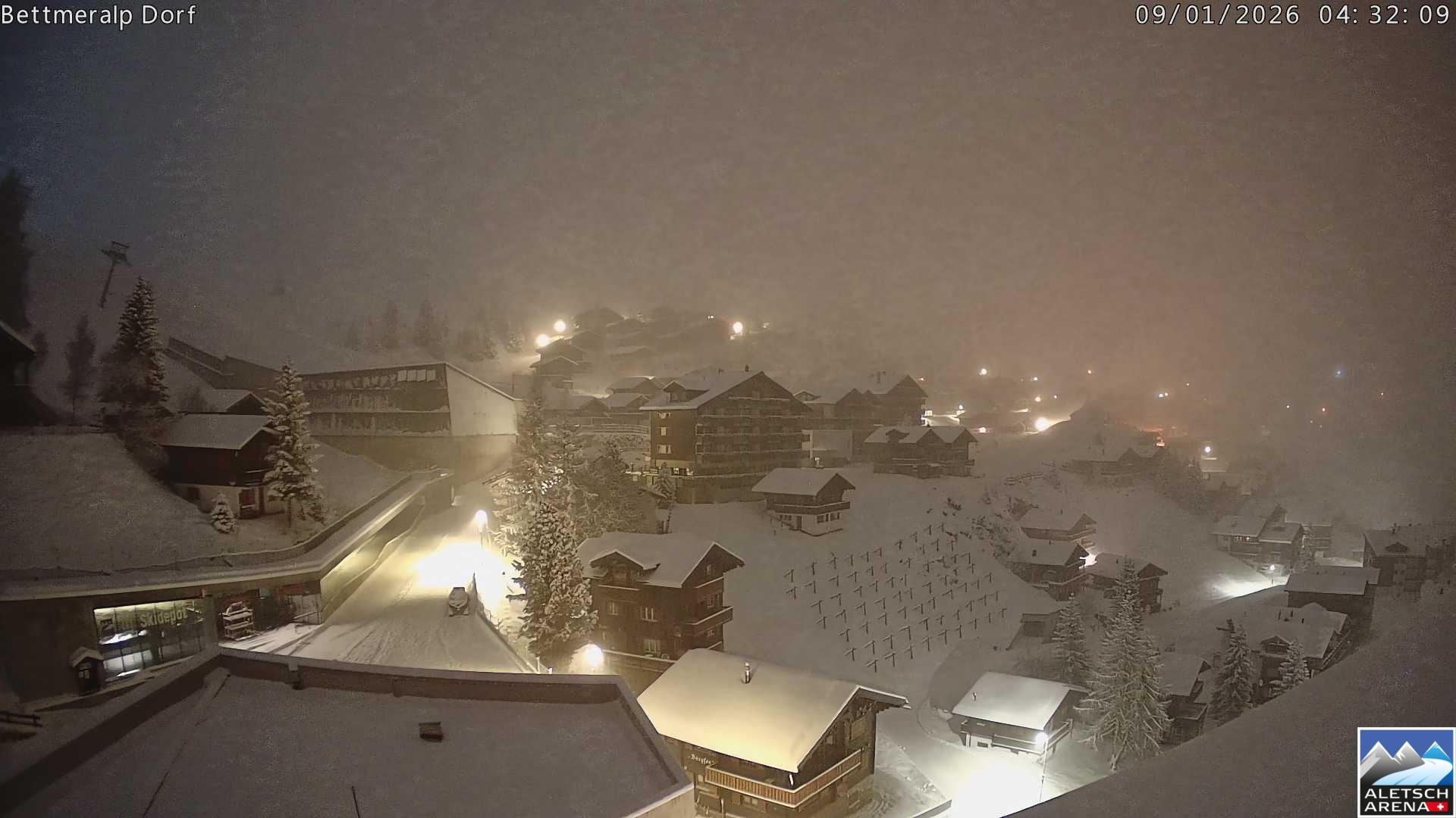 Archiv Foto Webcam Bettmeralp, Schweiz