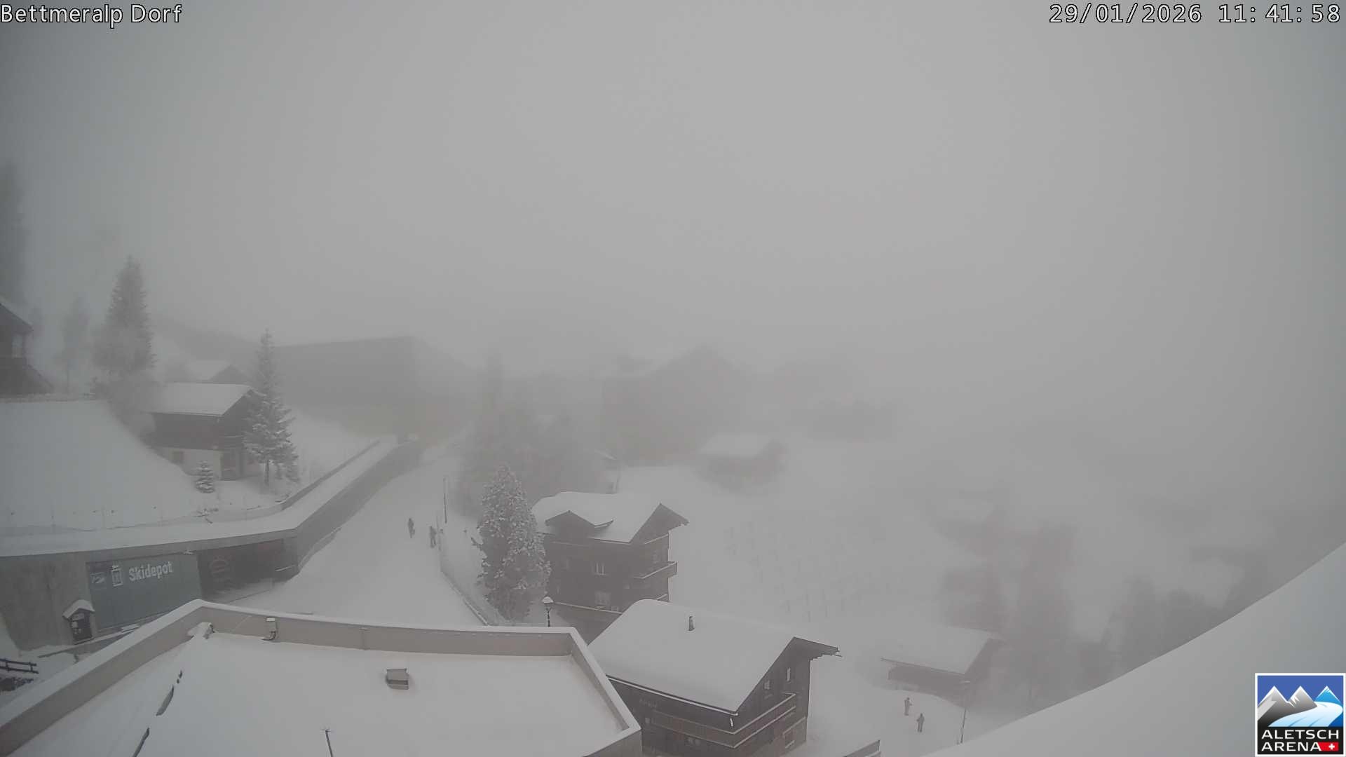 Archiv Foto Webcam Bettmeralp, Schweiz