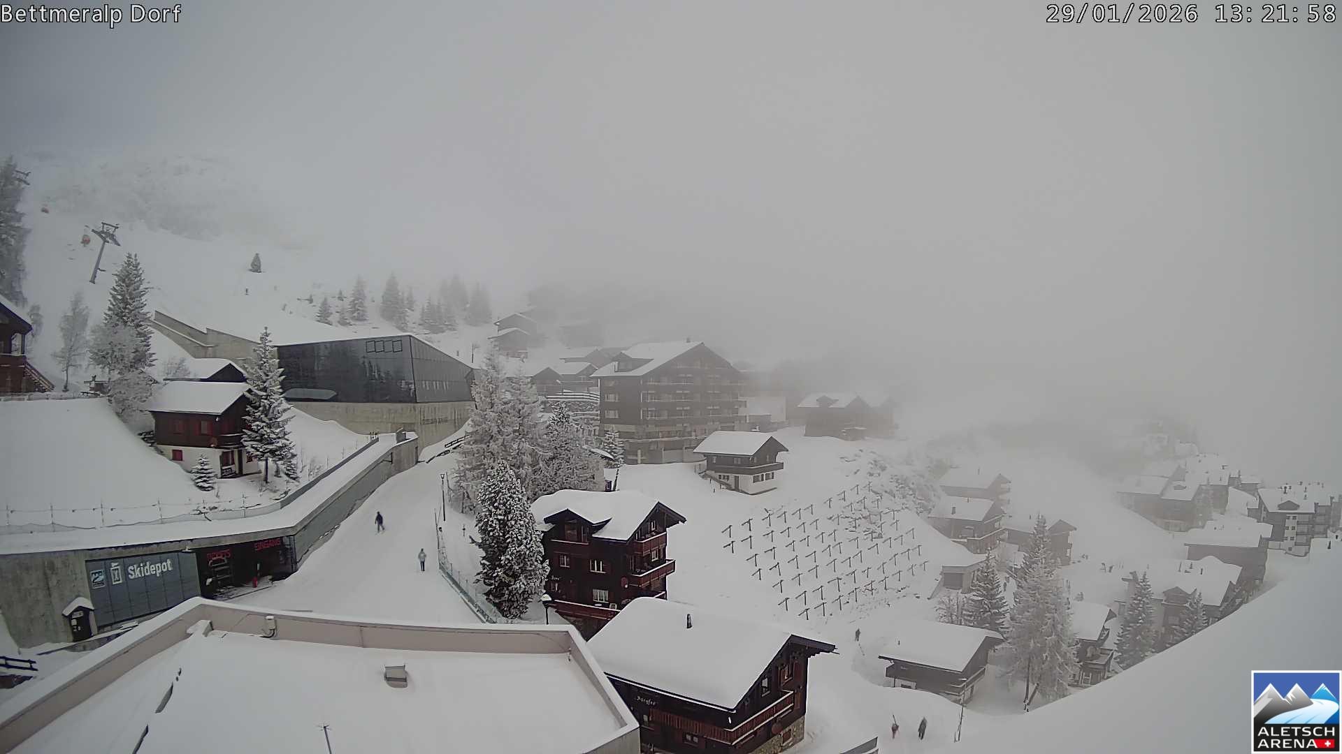 Archiv Foto Webcam Bettmeralp, Schweiz