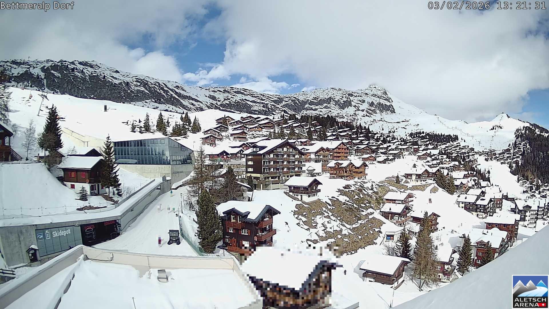 Archiv Foto Webcam Bettmeralp, Schweiz