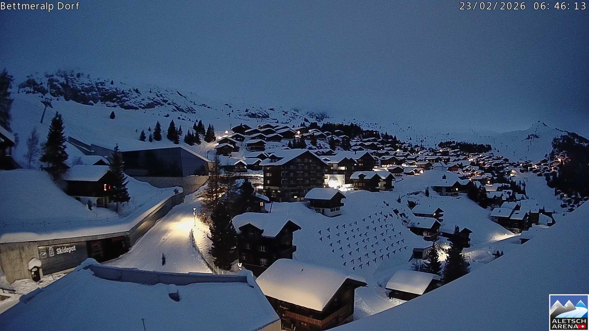 Archiv Foto Webcam Bettmeralp, Schweiz