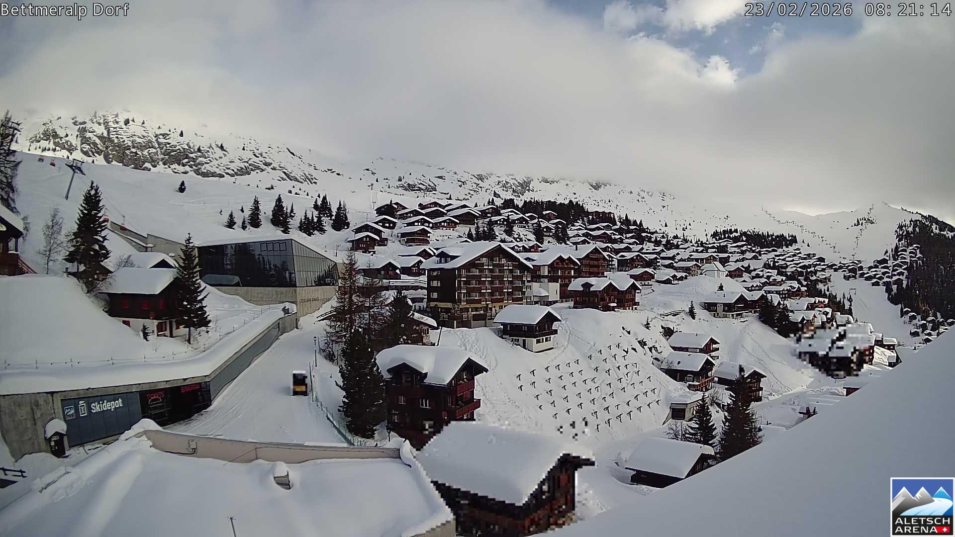 Archiv Foto Webcam Bettmeralp, Schweiz