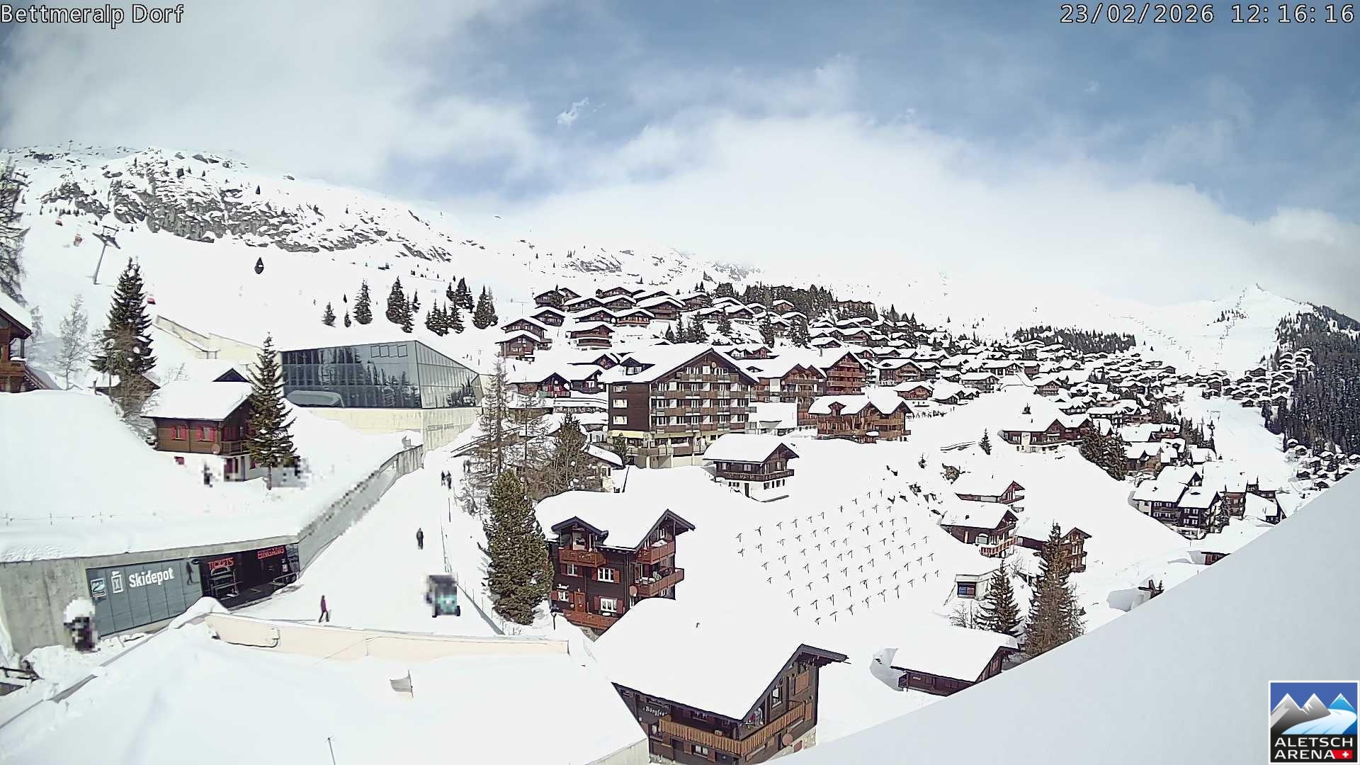 Archiv Foto Webcam Bettmeralp, Schweiz