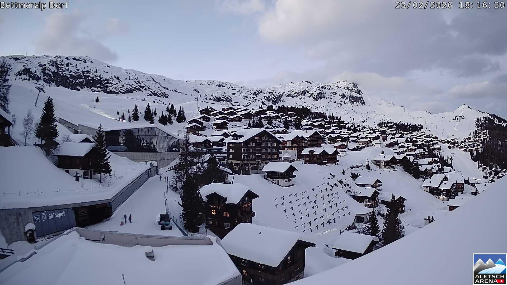 Archiv Foto Webcam Bettmeralp, Schweiz