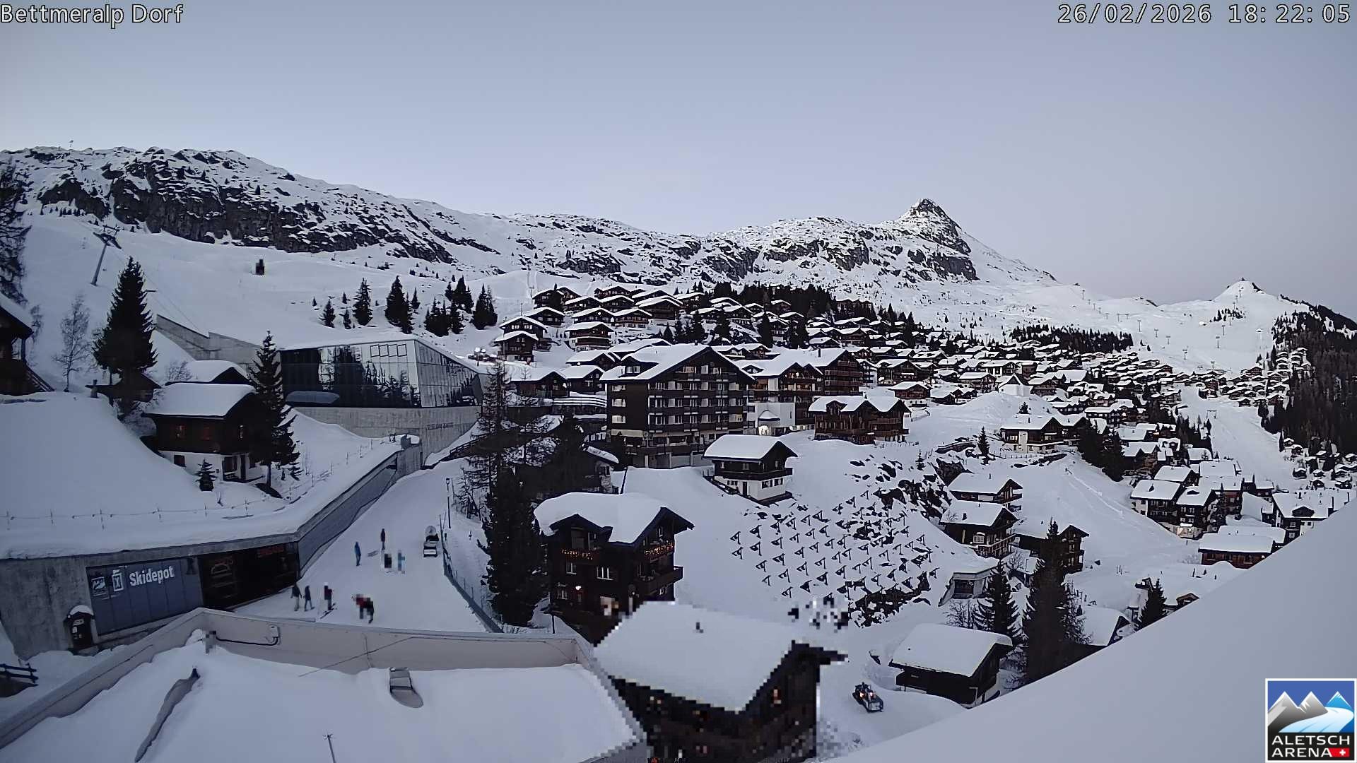 Archiv Foto Webcam Bettmeralp, Schweiz