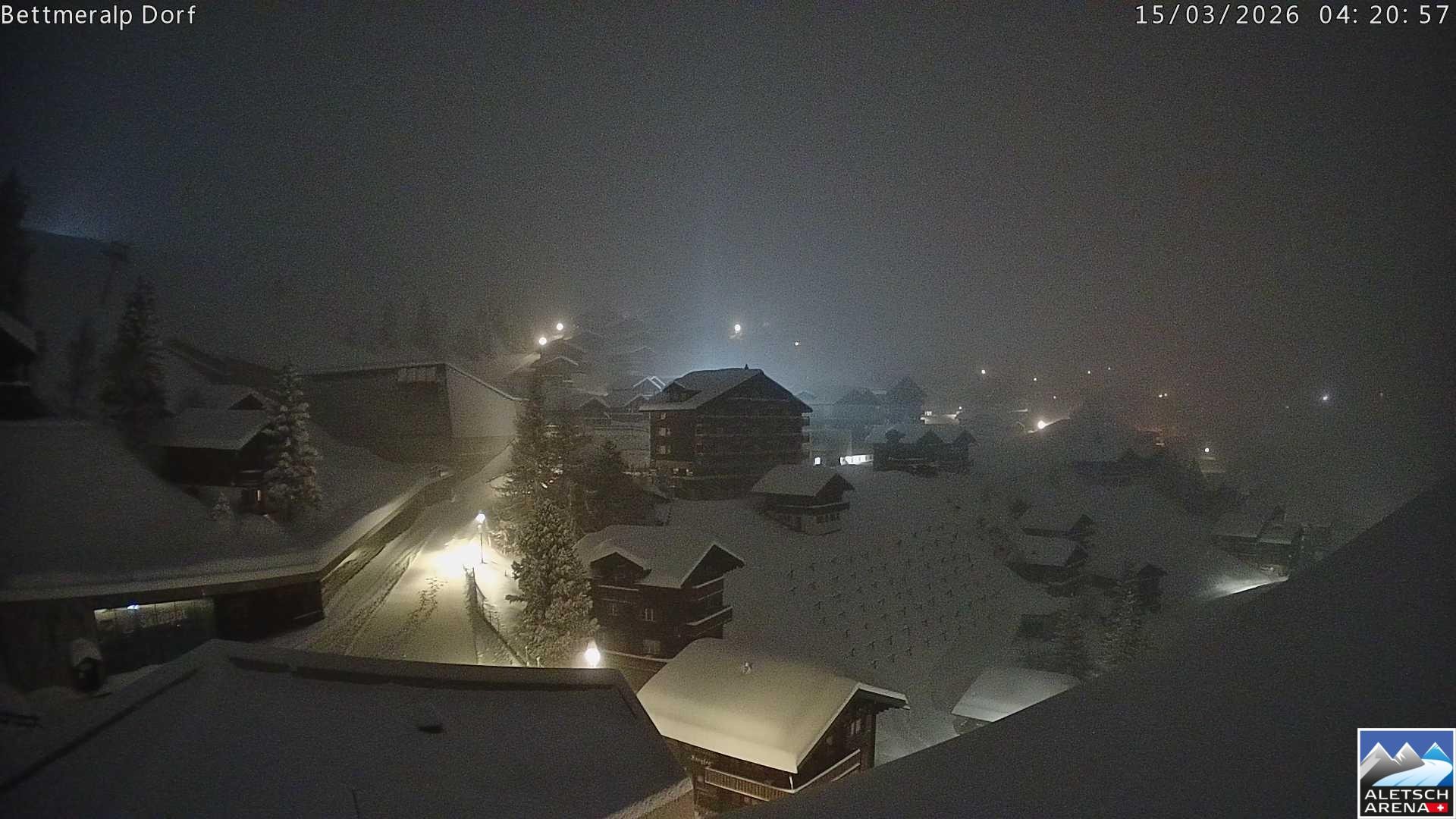 Archiv Foto Webcam Bettmeralp, Schweiz