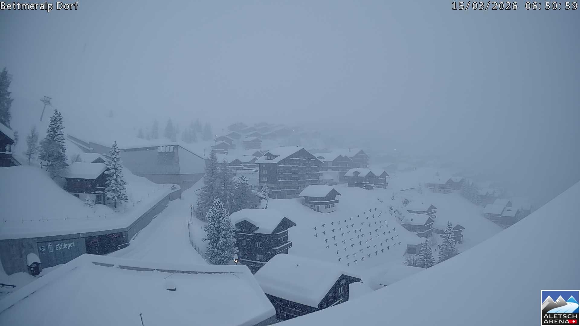 Archiv Foto Webcam Bettmeralp, Schweiz