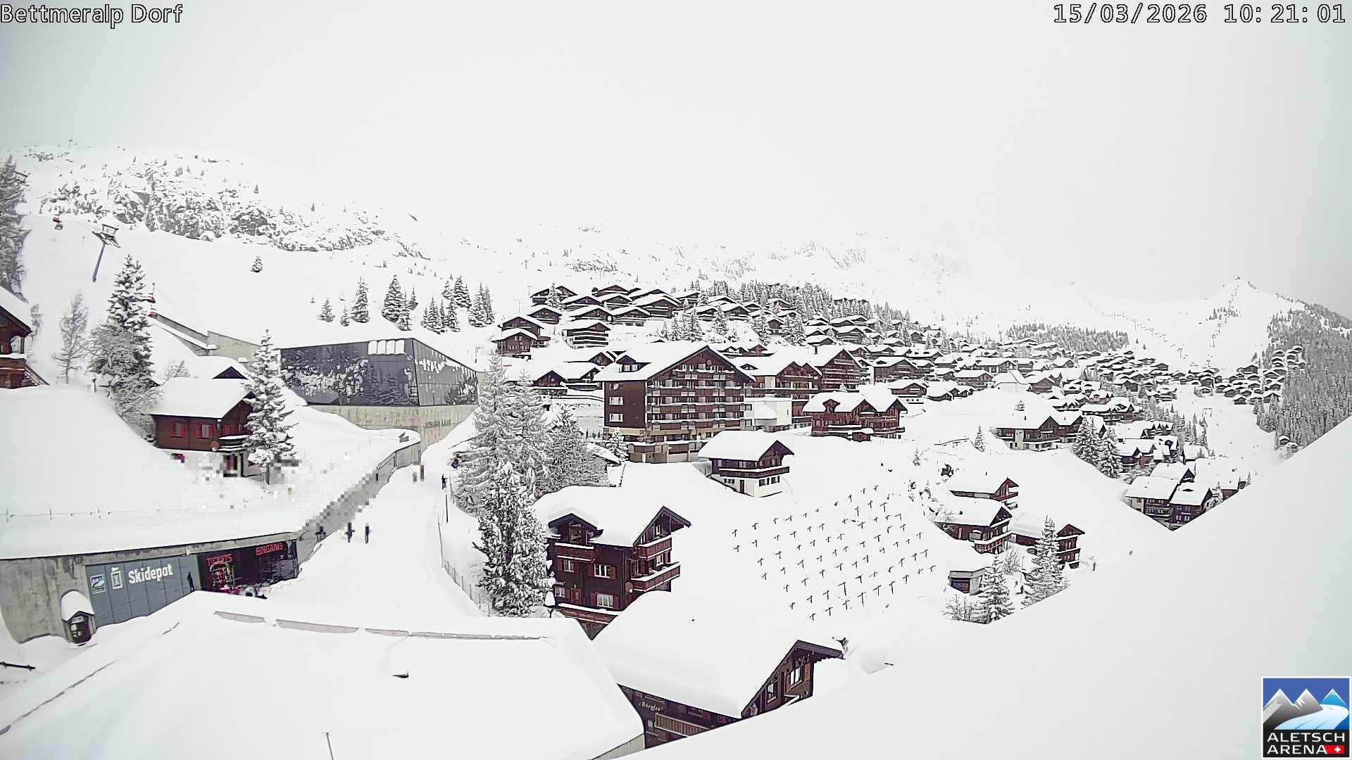 Archiv Foto Webcam Bettmeralp, Schweiz