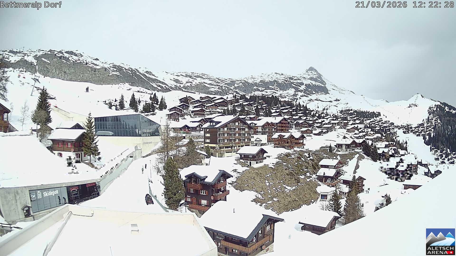 Archiv Foto Webcam Bettmeralp, Schweiz