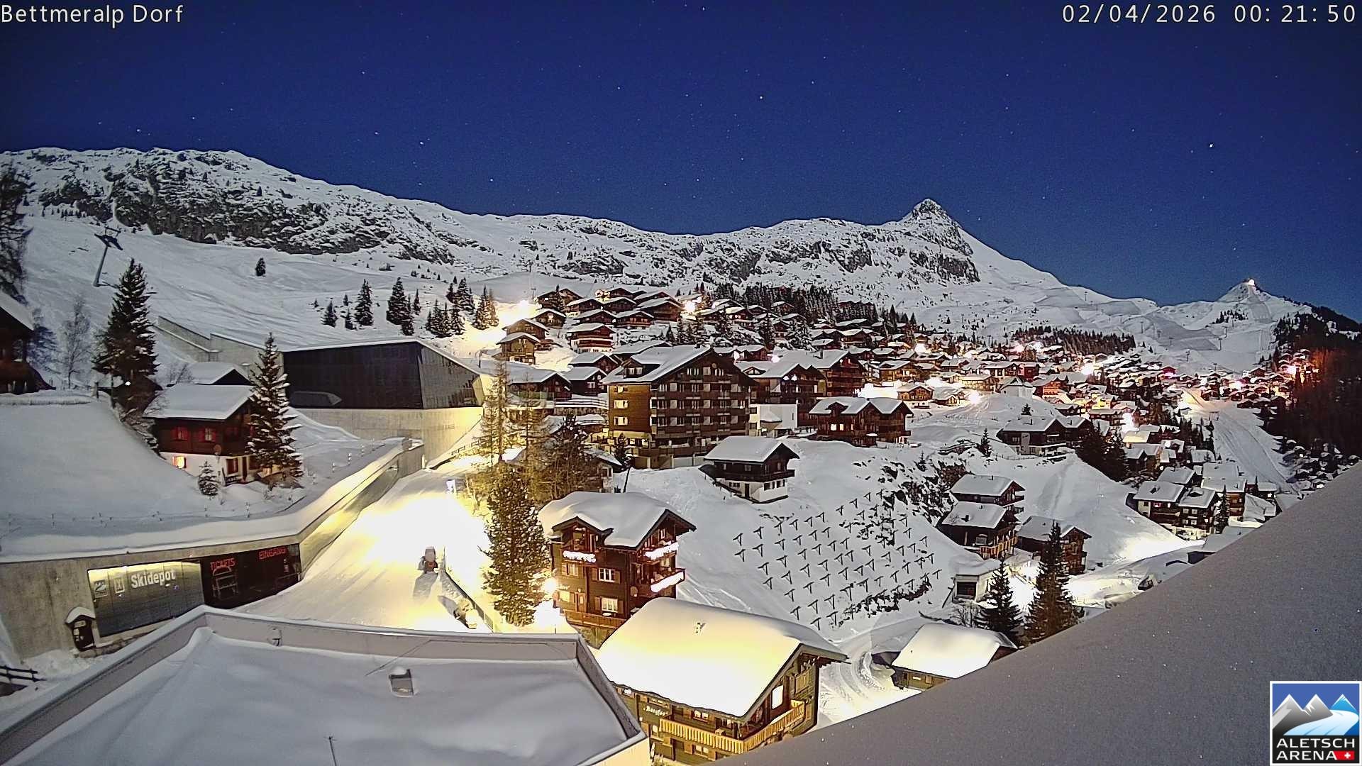 Archiv Foto Webcam Bettmeralp, Schweiz