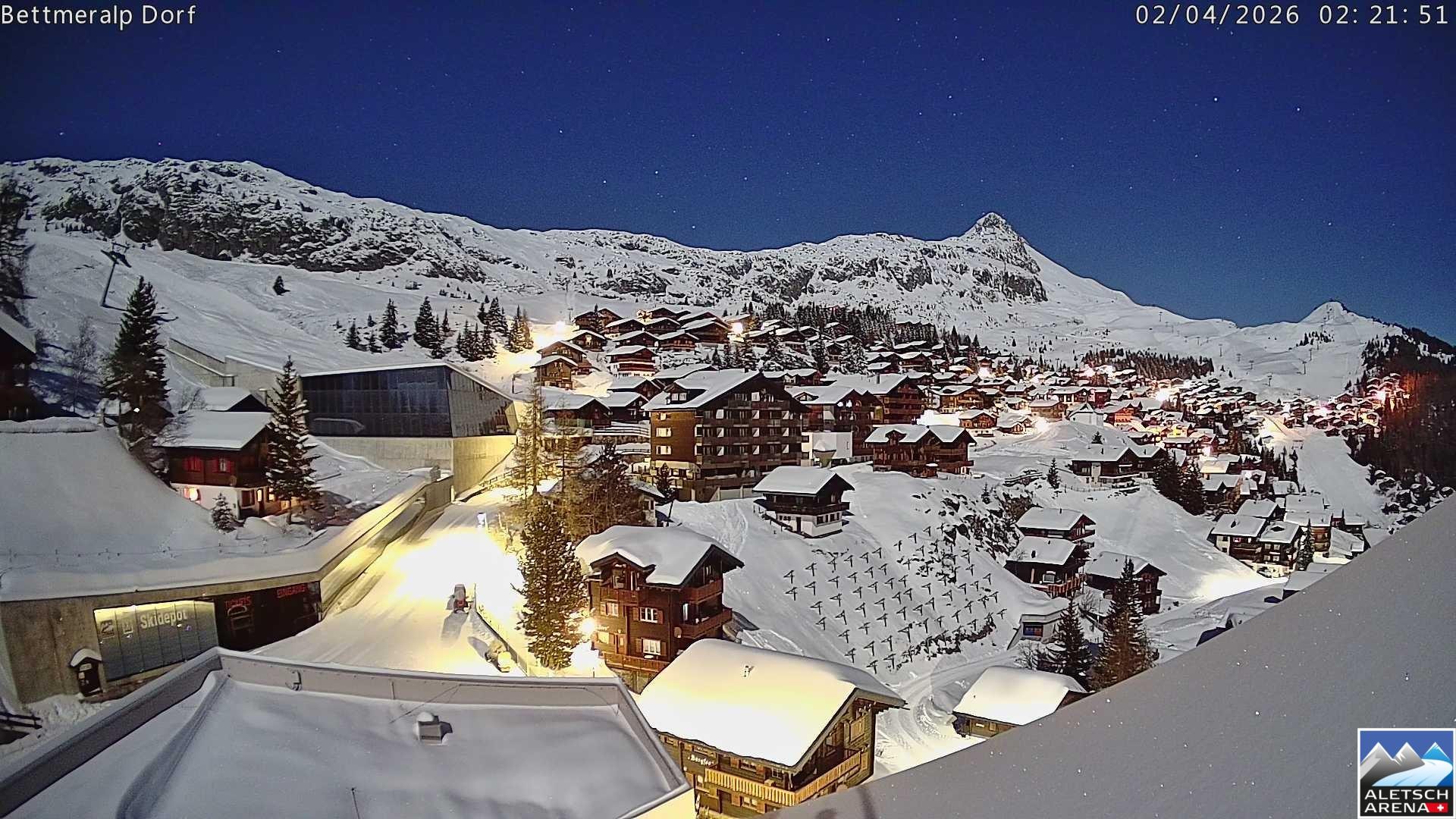 Archiv Foto Webcam Bettmeralp, Schweiz