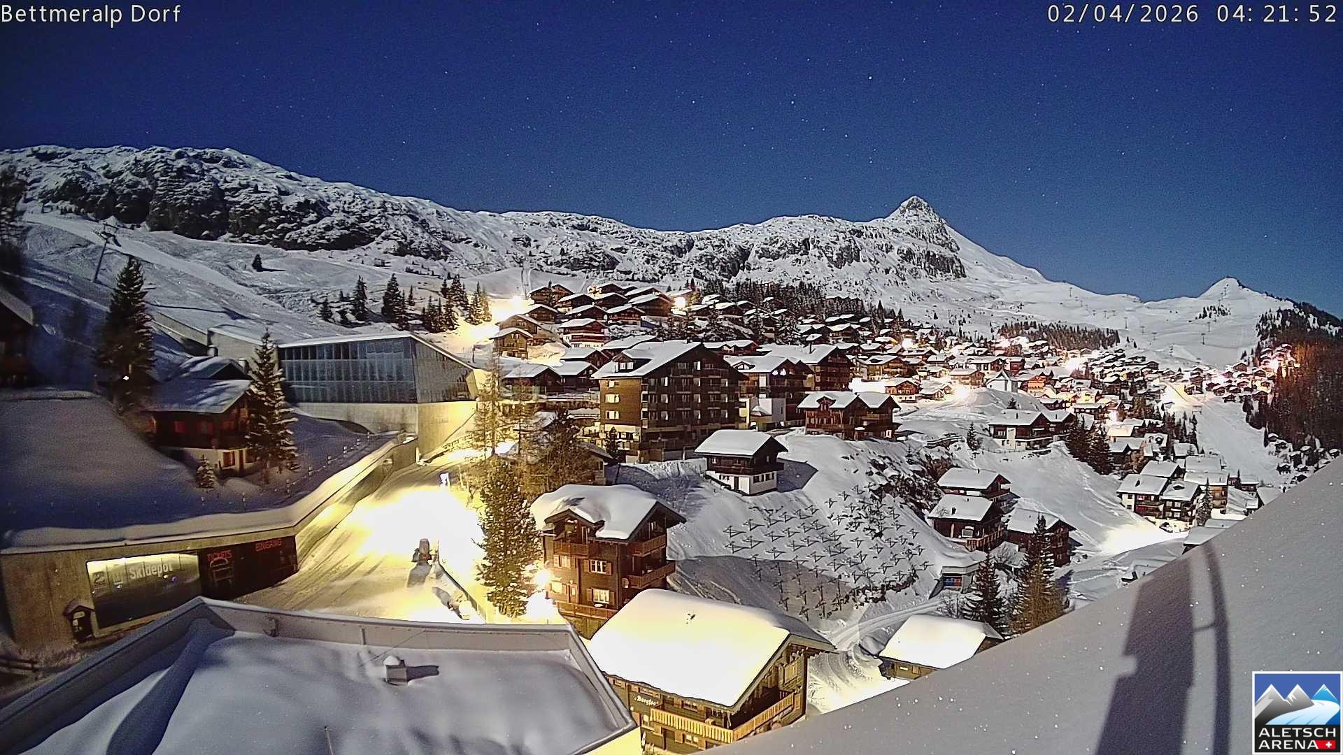 Archiv Foto Webcam Bettmeralp, Schweiz