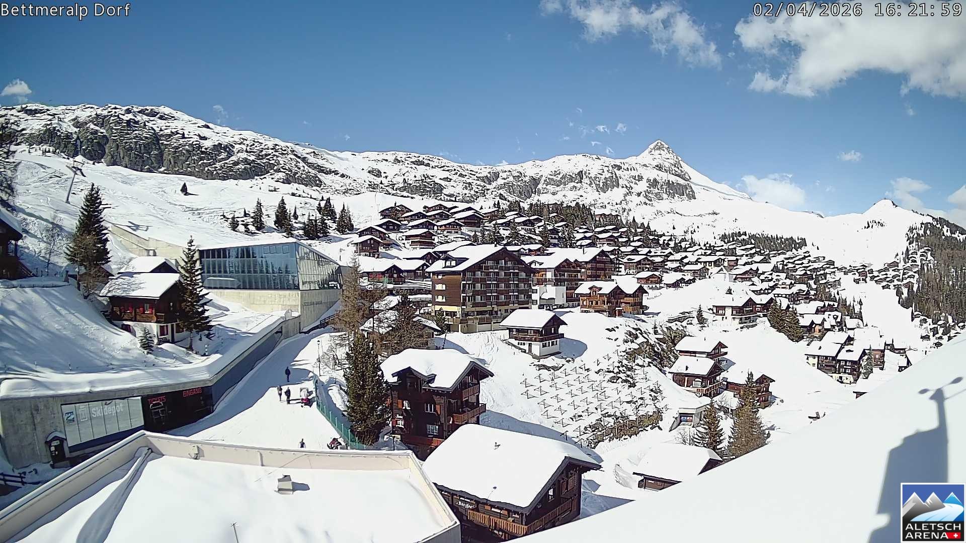 Archiv Foto Webcam Bettmeralp, Schweiz