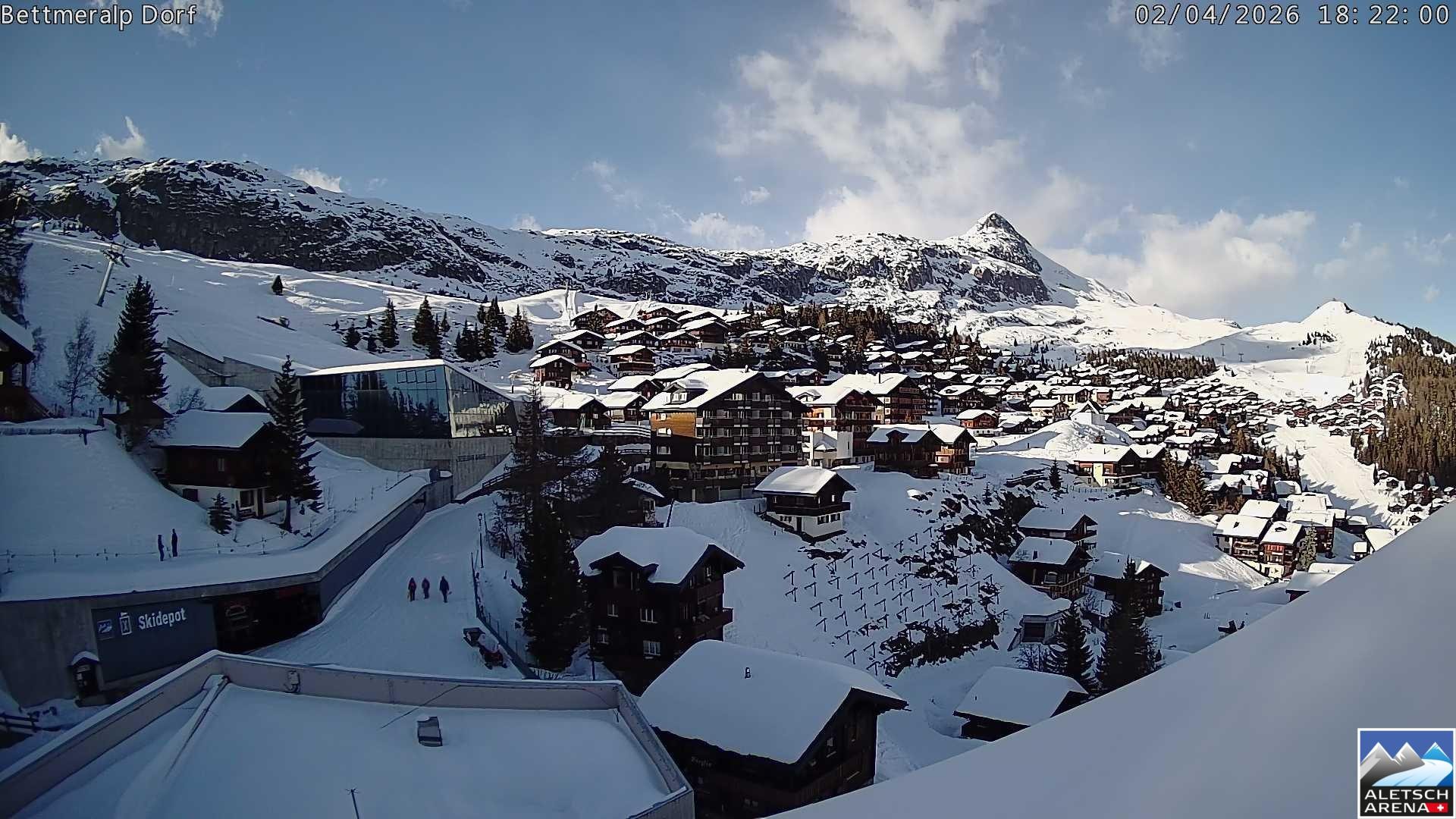 Archiv Foto Webcam Bettmeralp, Schweiz