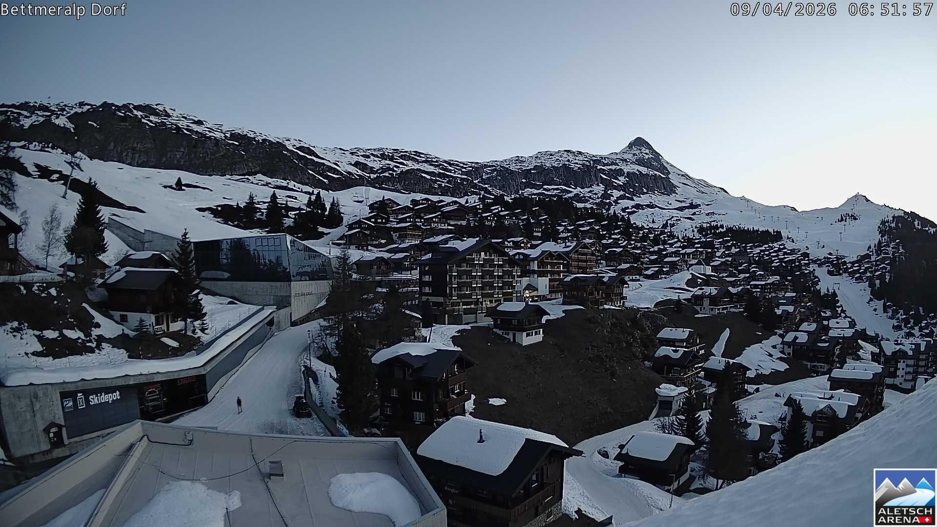 Archiv Foto Webcam Bettmeralp, Schweiz