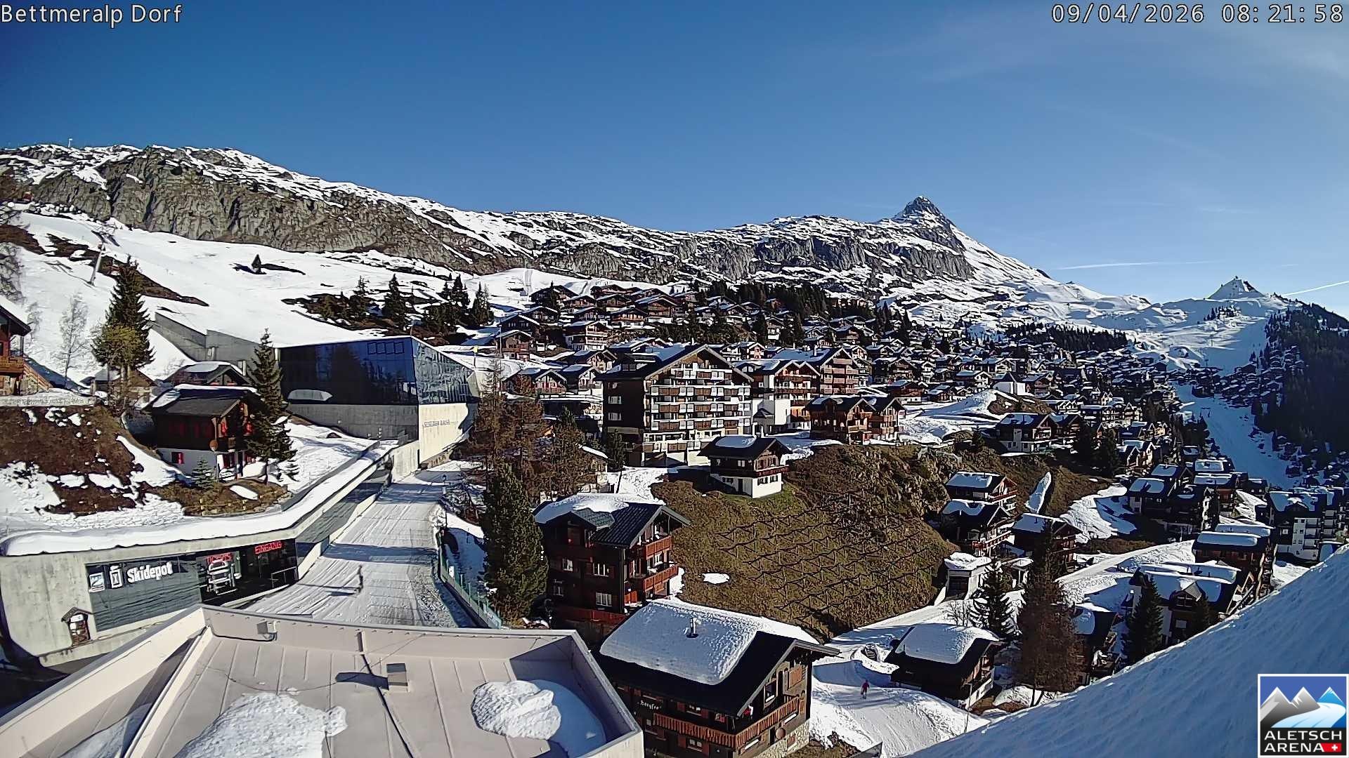 Archiv Foto Webcam Bettmeralp, Schweiz