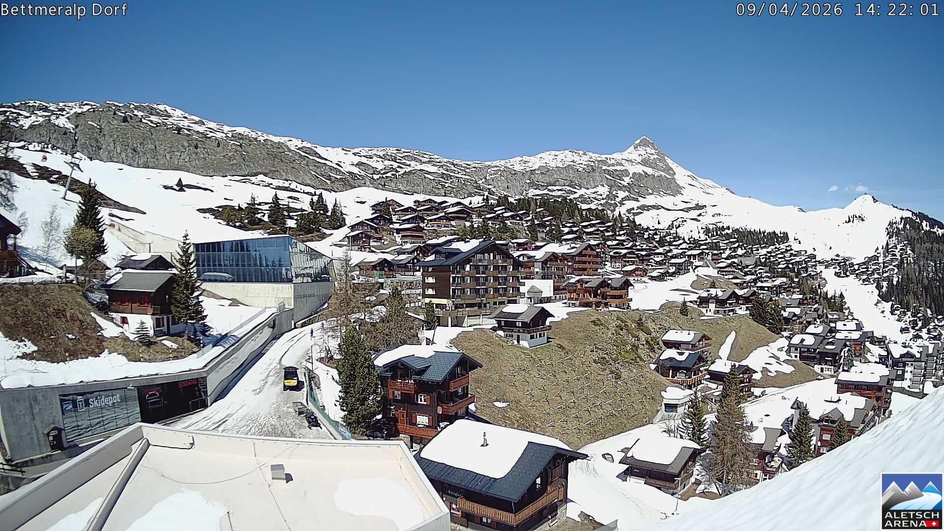 Archiv Foto Webcam Bettmeralp, Schweiz