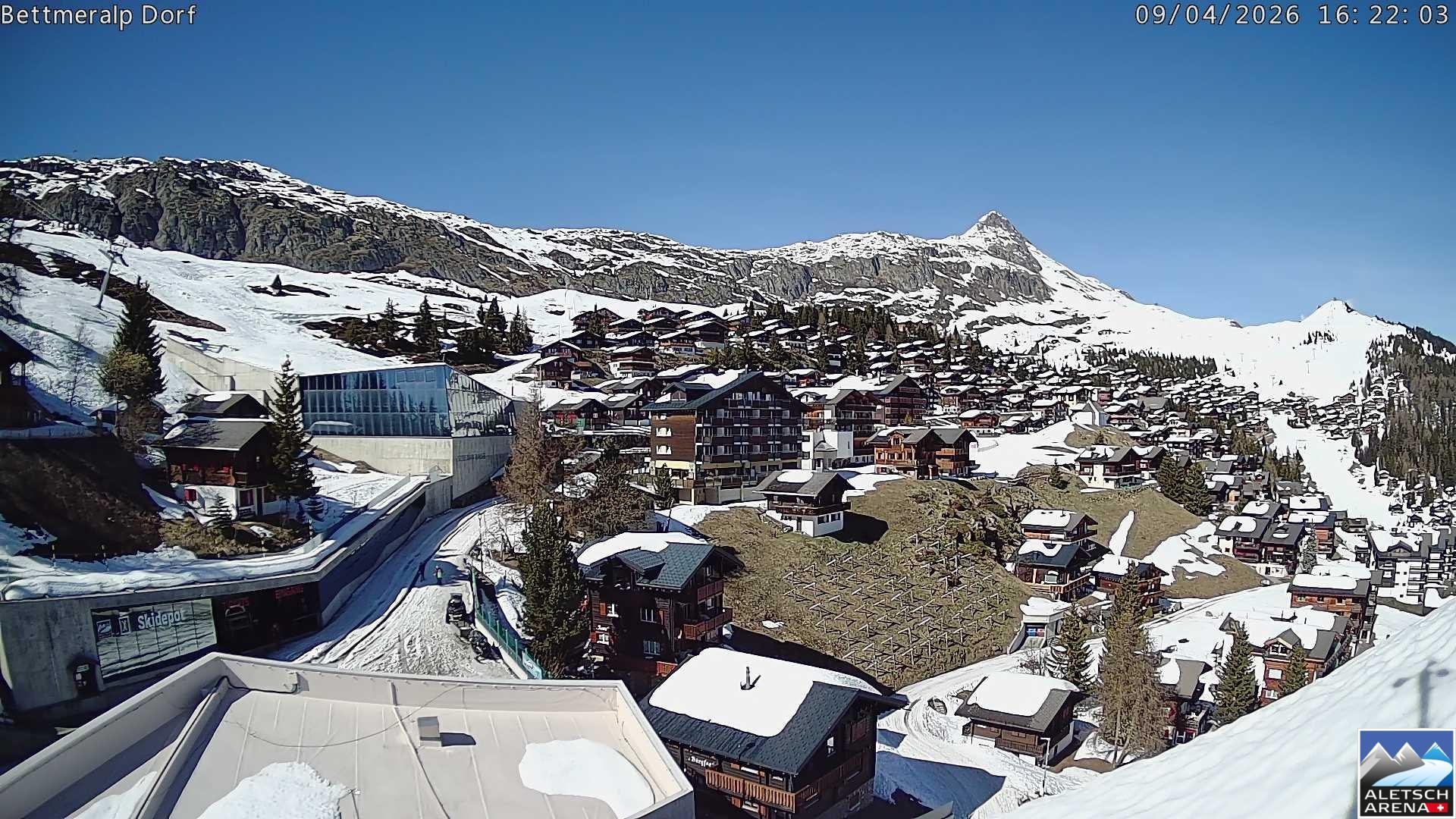 Archiv Foto Webcam Bettmeralp, Schweiz