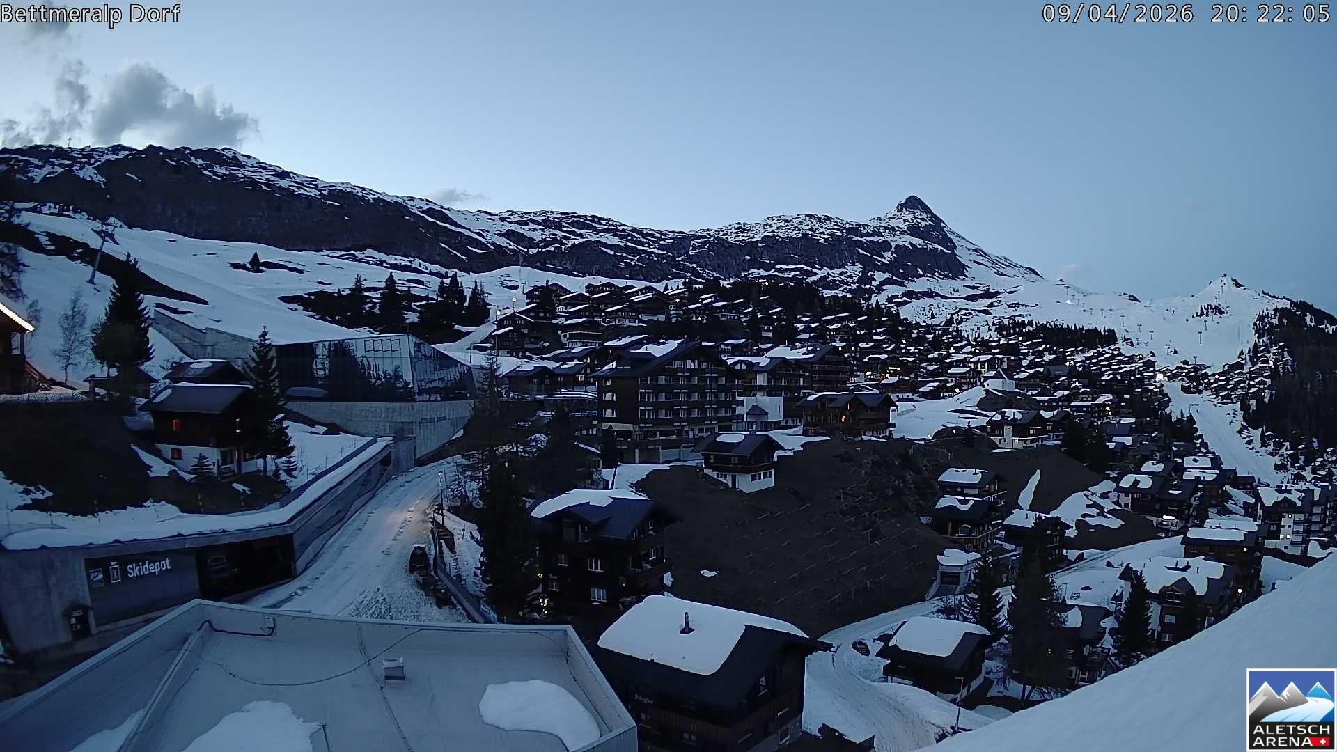 Archiv Foto Webcam Bettmeralp, Schweiz