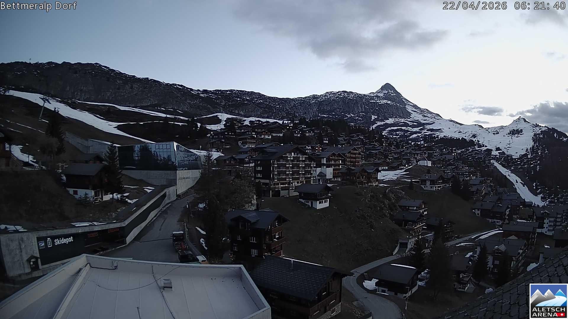 Archiv Foto Webcam Bettmeralp, Schweiz