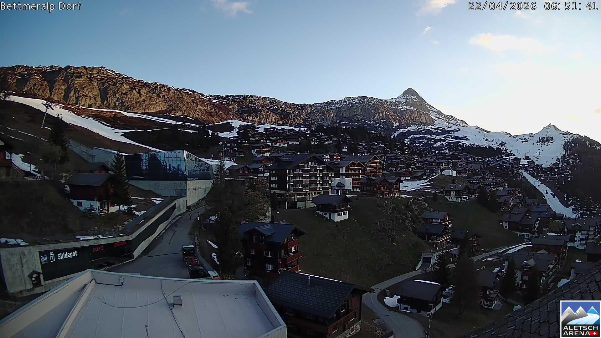 Archiv Foto Webcam Bettmeralp, Schweiz