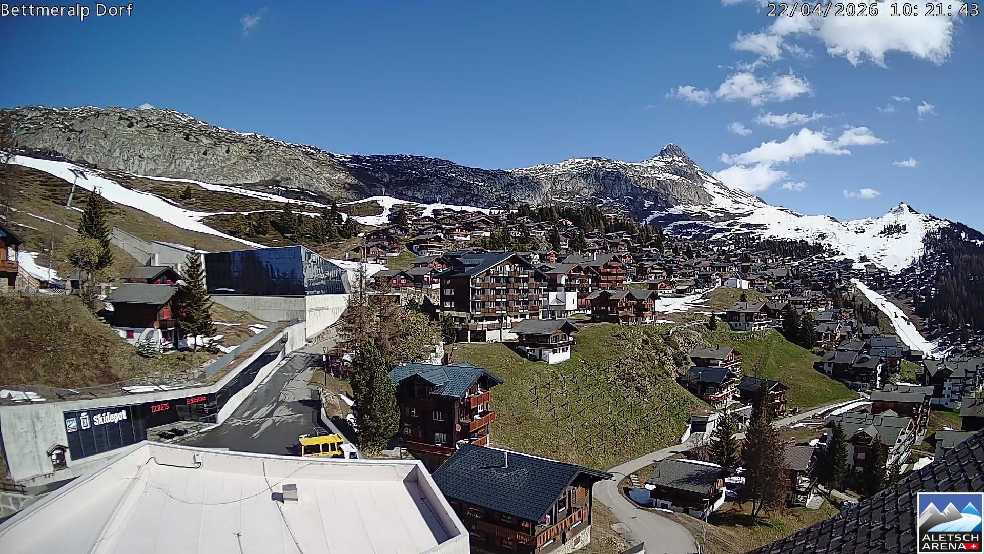Archiv Foto Webcam Bettmeralp, Schweiz