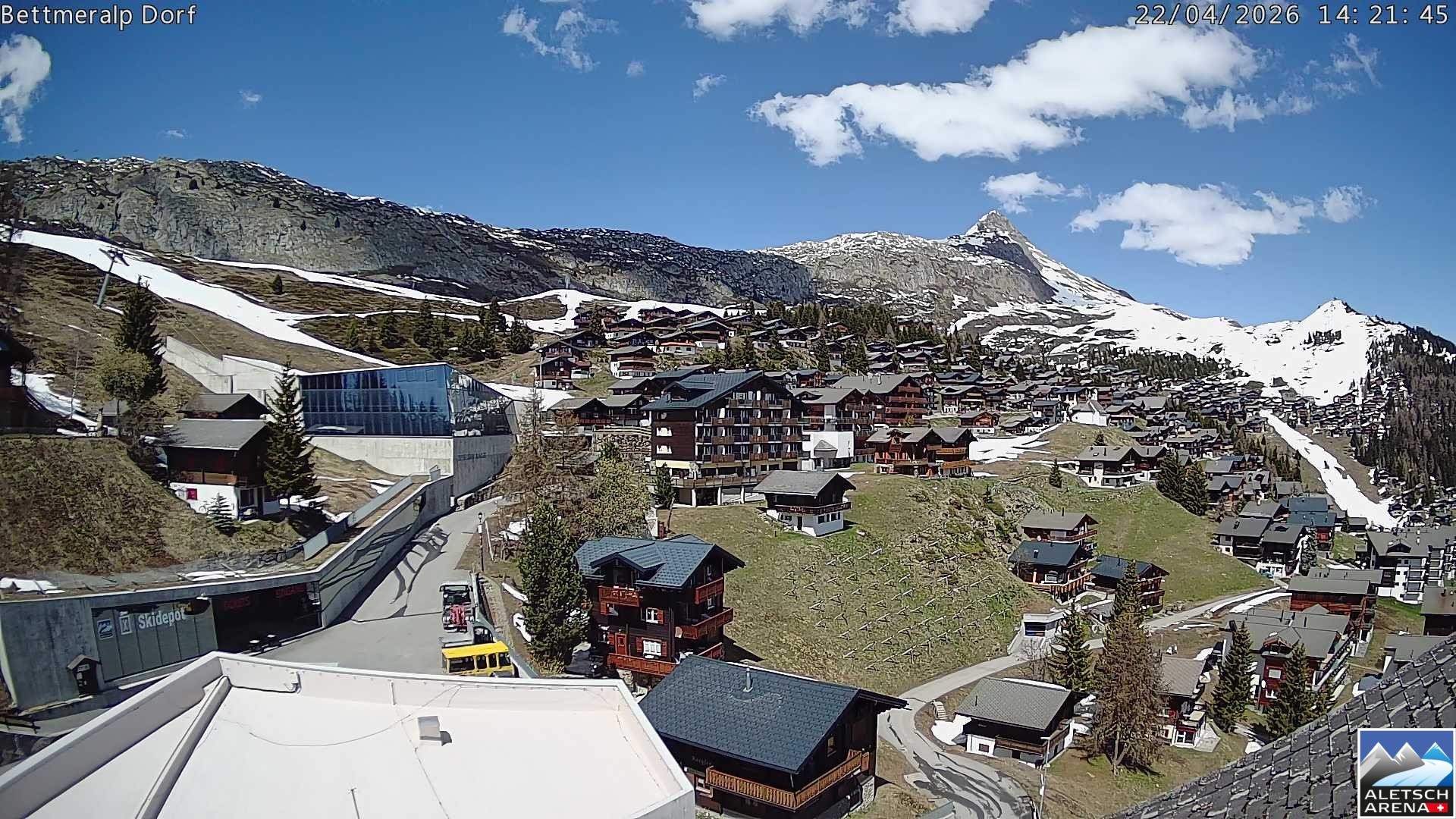 Archiv Foto Webcam Bettmeralp, Schweiz