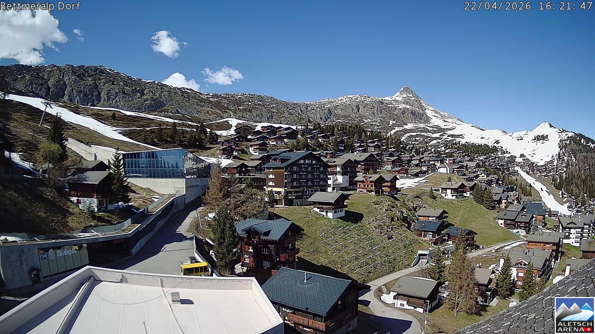 Archiv Foto Webcam Bettmeralp, Schweiz