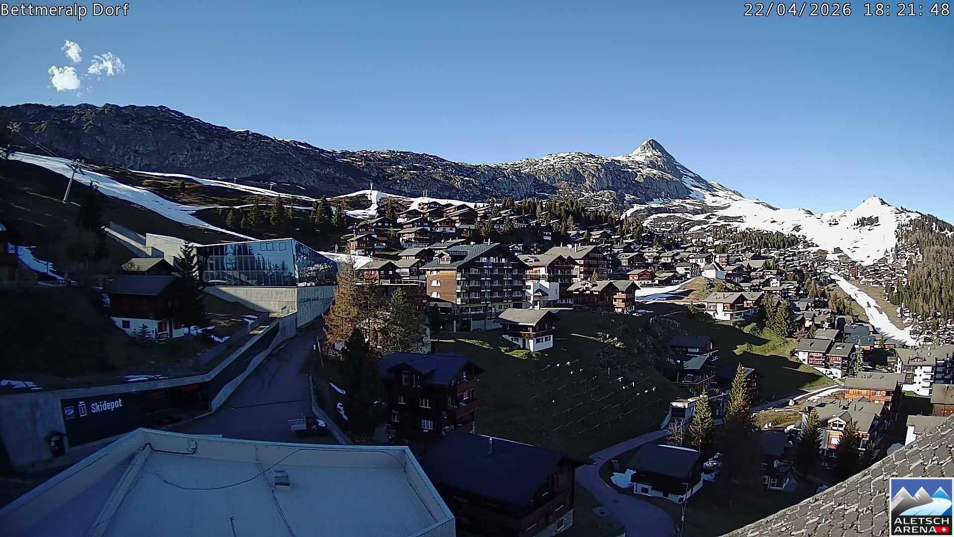 Archiv Foto Webcam Bettmeralp, Schweiz