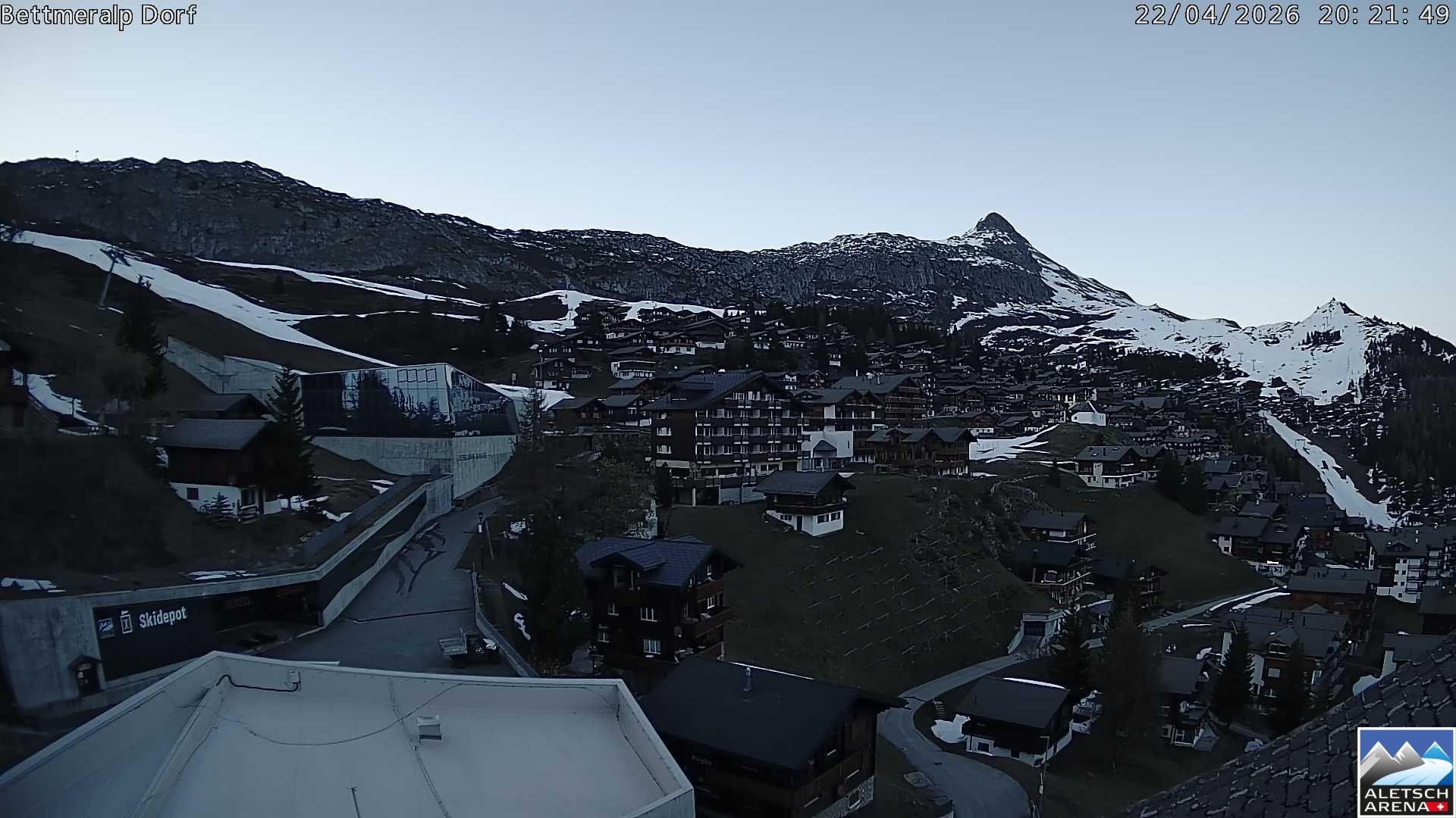 Archiv Foto Webcam Bettmeralp, Schweiz
