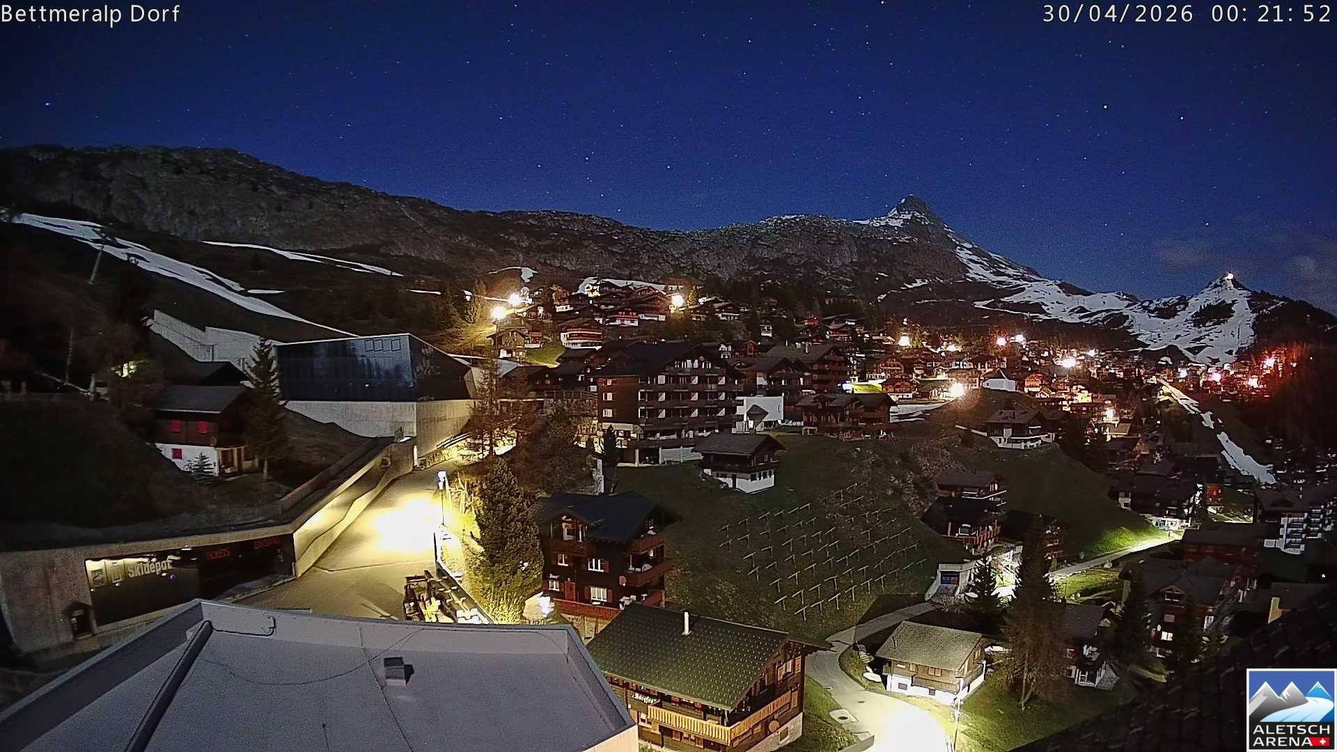 Archiv Foto Webcam Bettmeralp, Schweiz