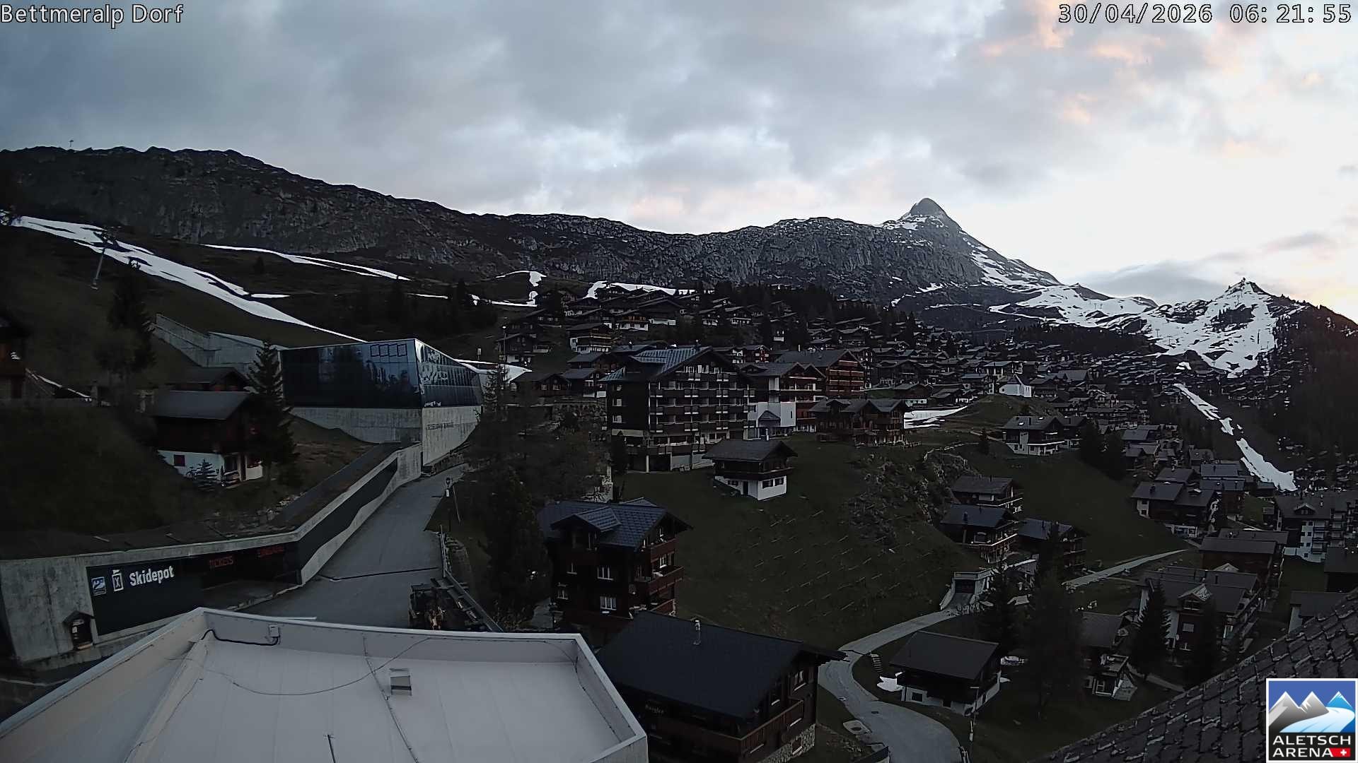 Archiv Foto Webcam Bettmeralp, Schweiz