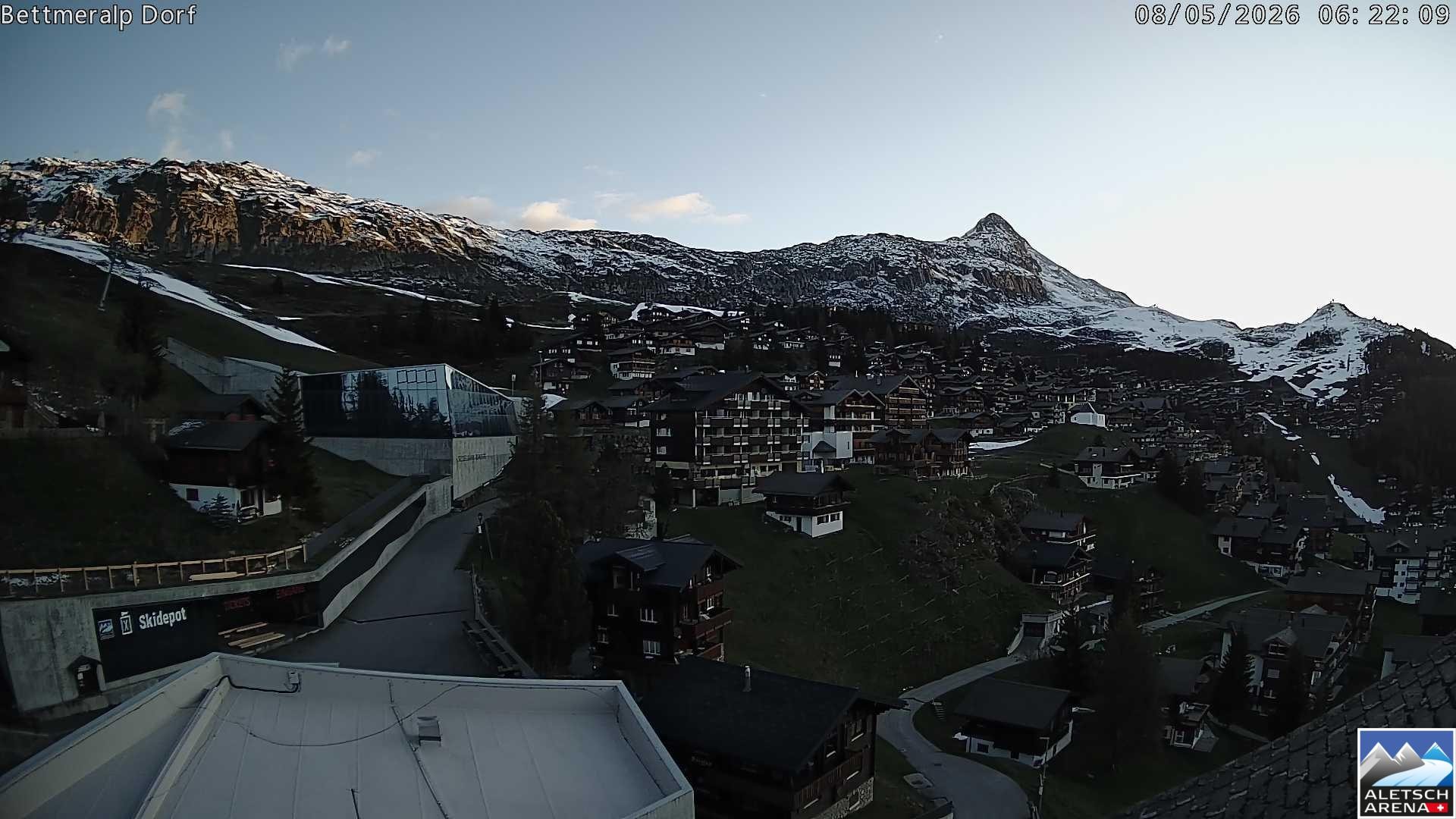 Archiv Foto Webcam Bettmeralp, Schweiz