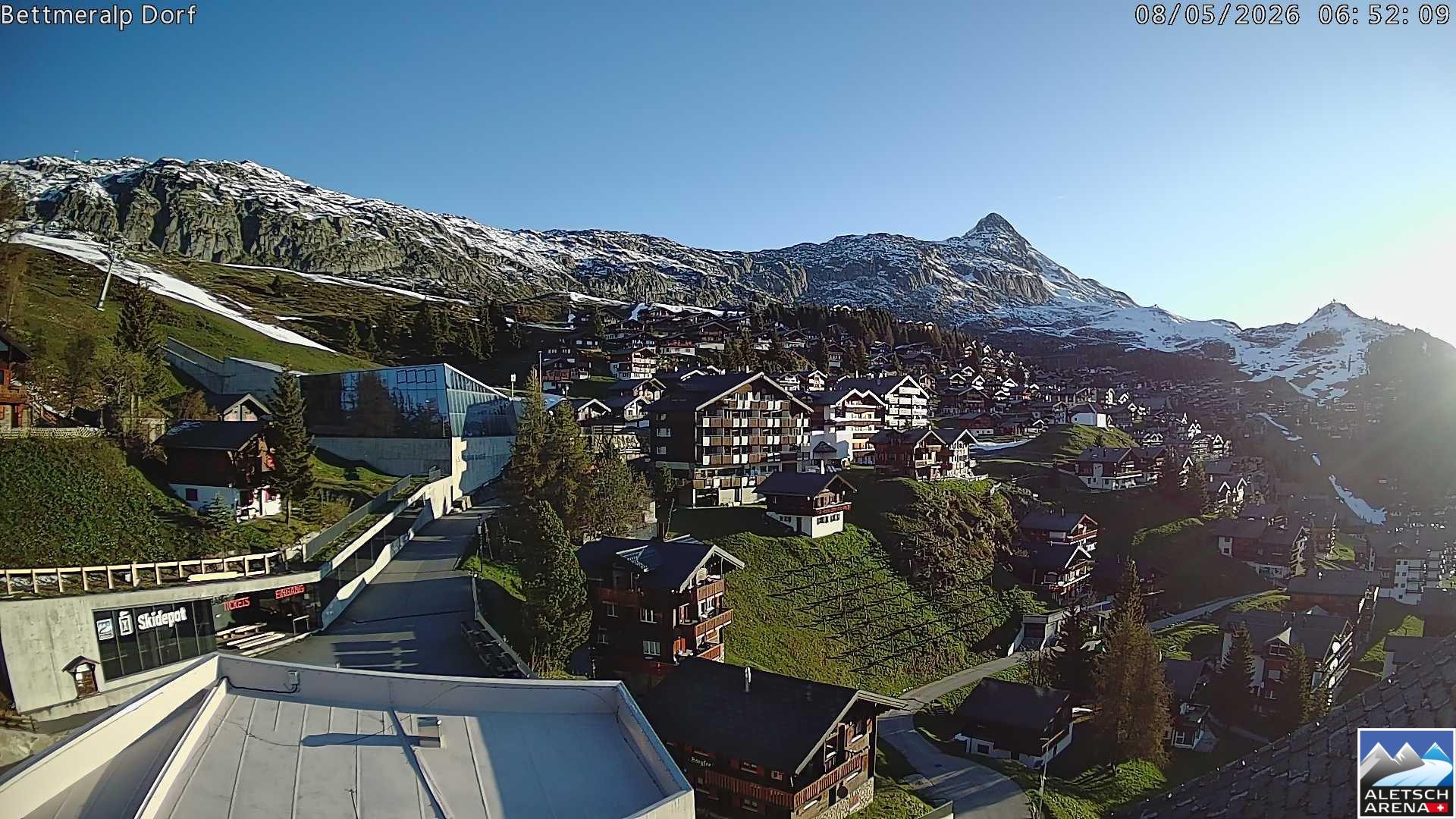 Archiv Foto Webcam Bettmeralp, Schweiz