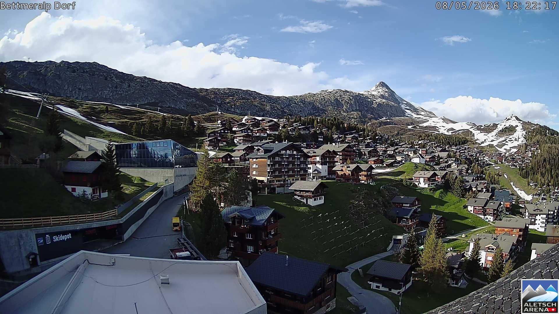 Archiv Foto Webcam Bettmeralp, Schweiz