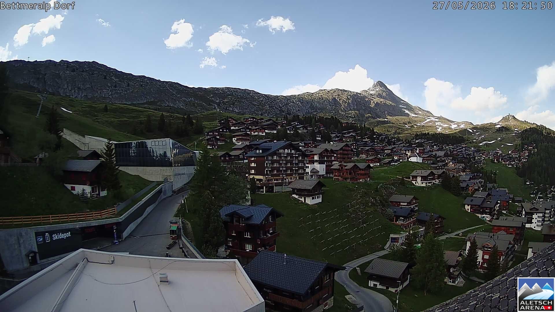 Archiv Foto Webcam Bettmeralp, Schweiz